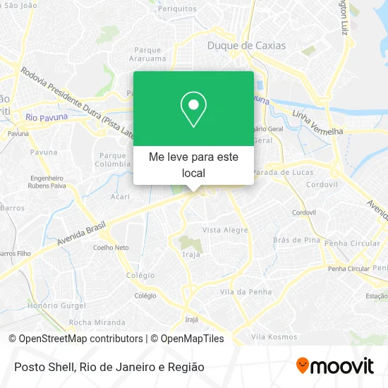 Posto Shell mapa