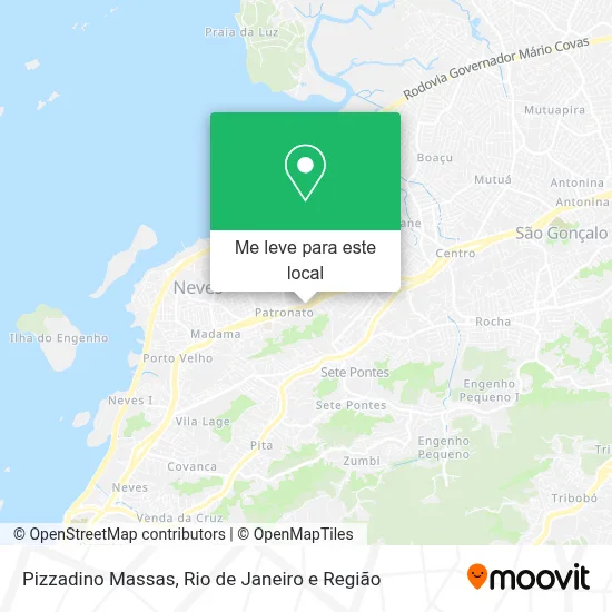 Pizzadino Massas mapa