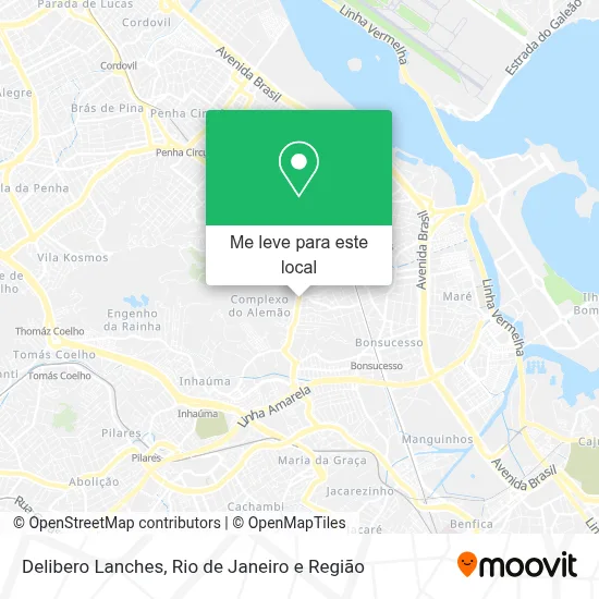 Delibero Lanches mapa