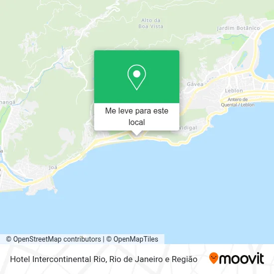 Hotel Intercontinental Rio mapa