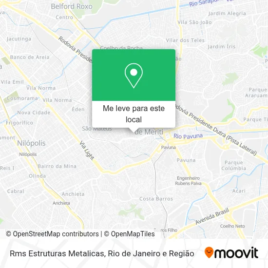 Rms Estruturas Metalicas mapa
