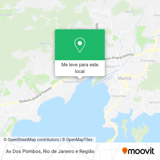 Av Dos Pombos mapa