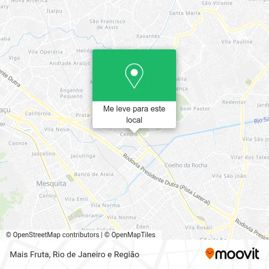 Mais Fruta mapa