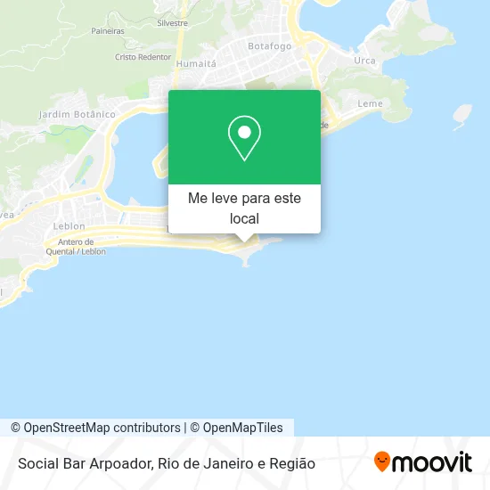 Social Bar Arpoador mapa
