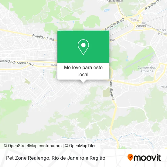 Pet Zone Realengo mapa