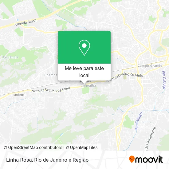 Linha Rosa mapa