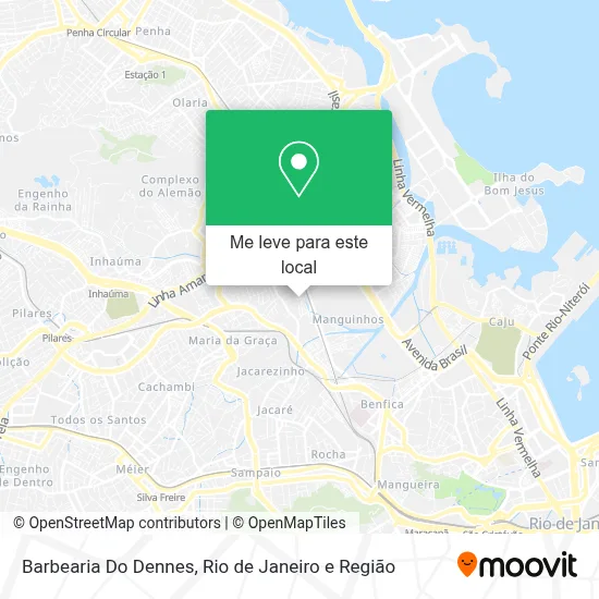 Barbearia Do Dennes mapa