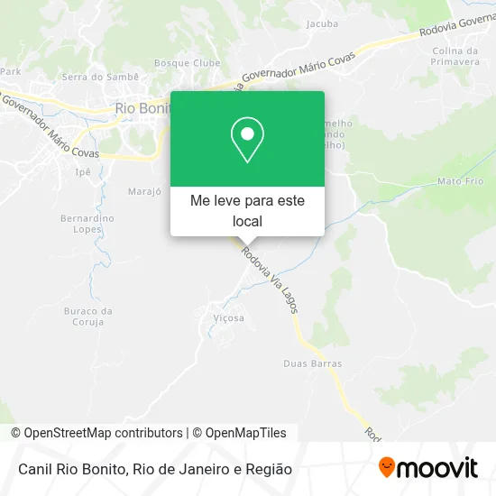 Canil Rio Bonito mapa