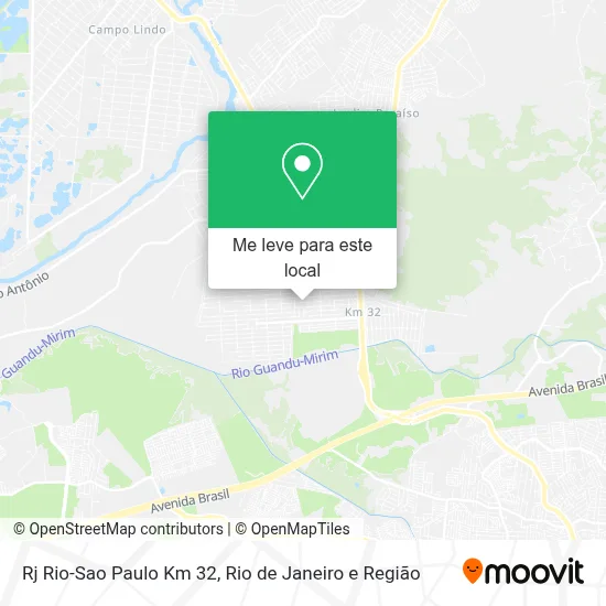 Rj Rio-Sao Paulo Km 32 mapa