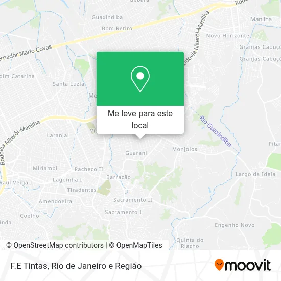 F.E Tintas mapa