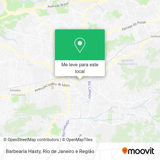 Barbearia Hasty mapa