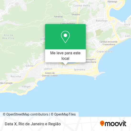 Data X mapa