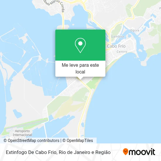 Extinfogo De Cabo Frio mapa