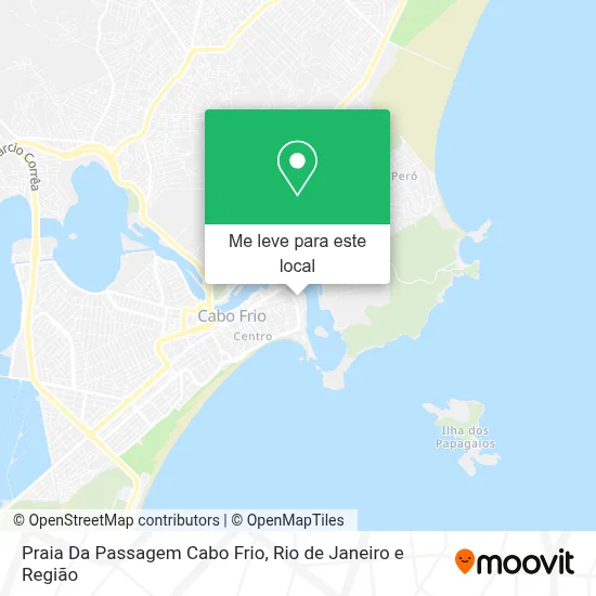 Praia Da Passagem Cabo Frio mapa