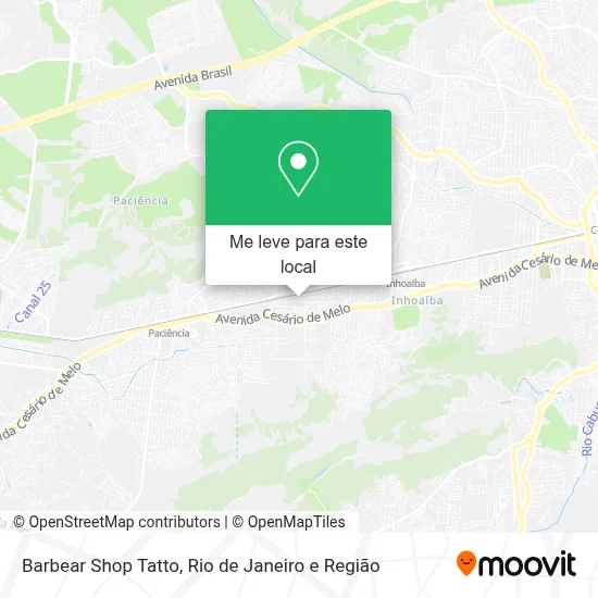 Barbear Shop Tatto mapa