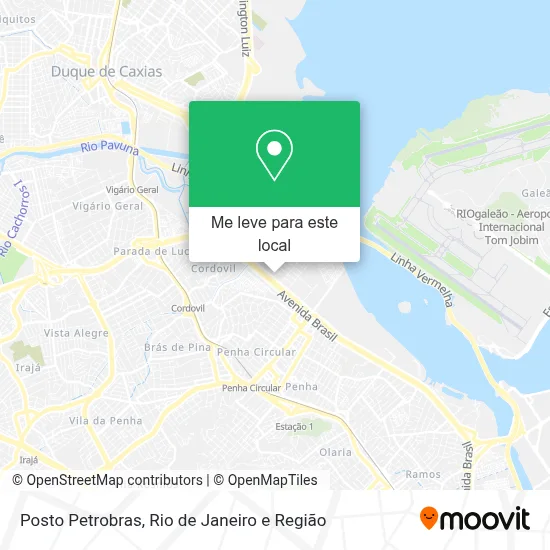 Posto Petrobras mapa
