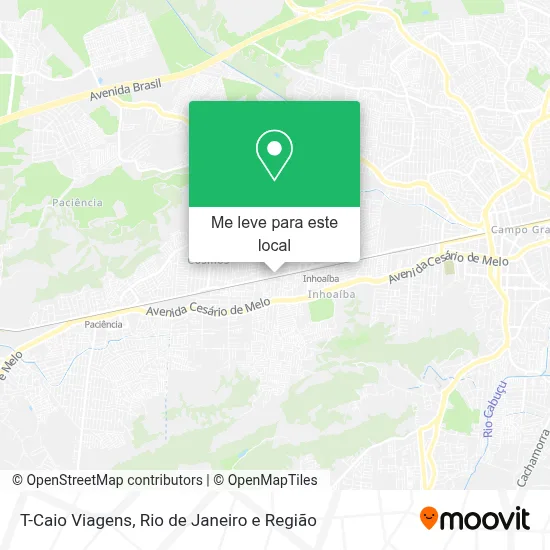 T-Caio Viagens mapa