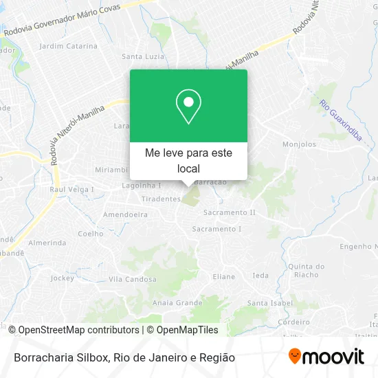 Borracharia Silbox mapa