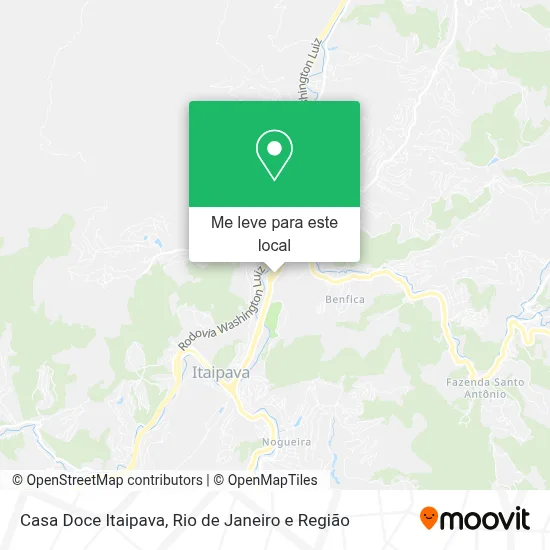 Casa Doce Itaipava mapa