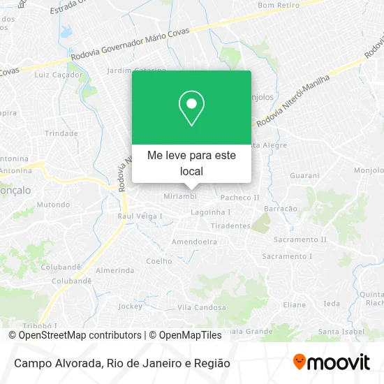 Campo Alvorada mapa