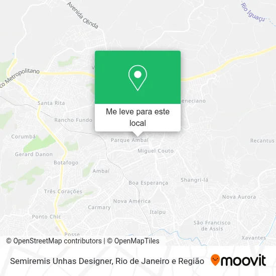 Semiremis Unhas Designer mapa
