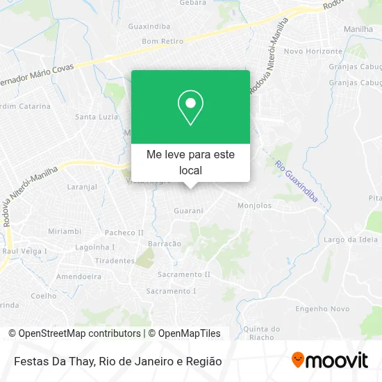 Festas Da Thay mapa