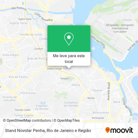 Stand Novolar Penha mapa