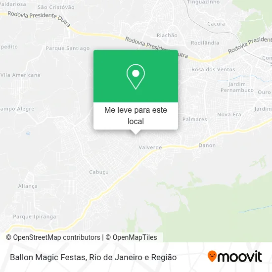 Ballon Magic Festas mapa