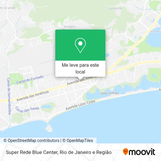 Super Rede Blue Center mapa