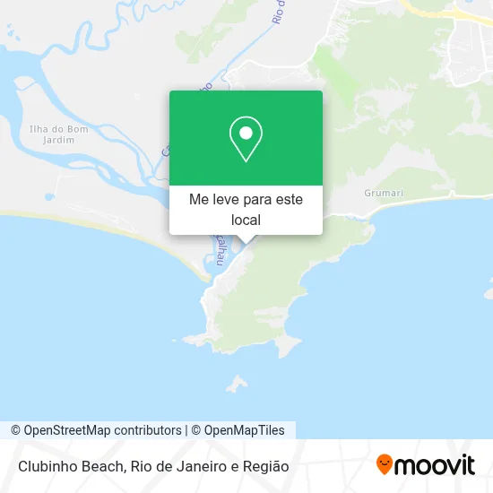 Clubinho Beach mapa