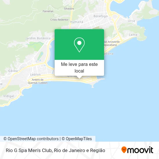 Rio G Spa Men's Club mapa