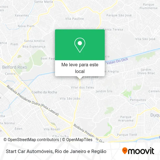 Start Car Automóveis mapa
