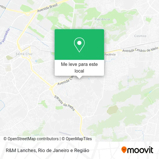 R&M Lanches mapa