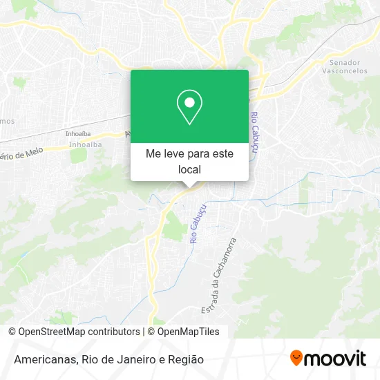 Americanas mapa