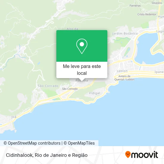 Cidinhalook mapa