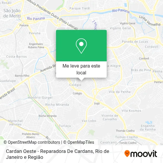 Cardan Oeste - Reparadora De Cardans mapa