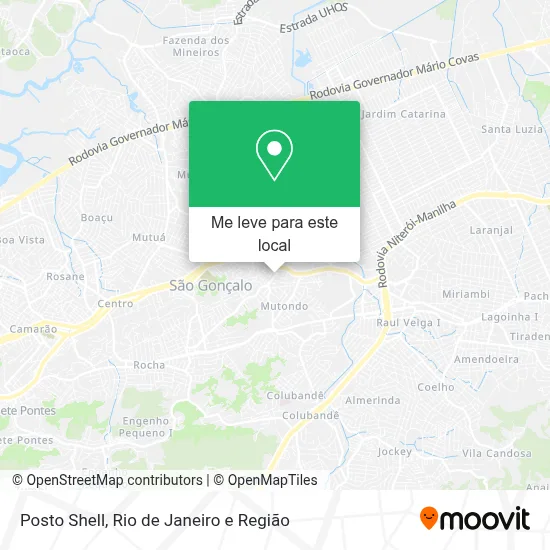Posto Shell mapa