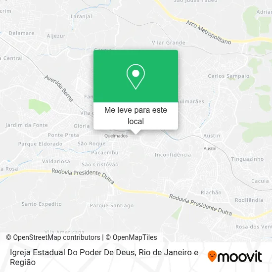 Igreja Estadual Do Poder De Deus mapa