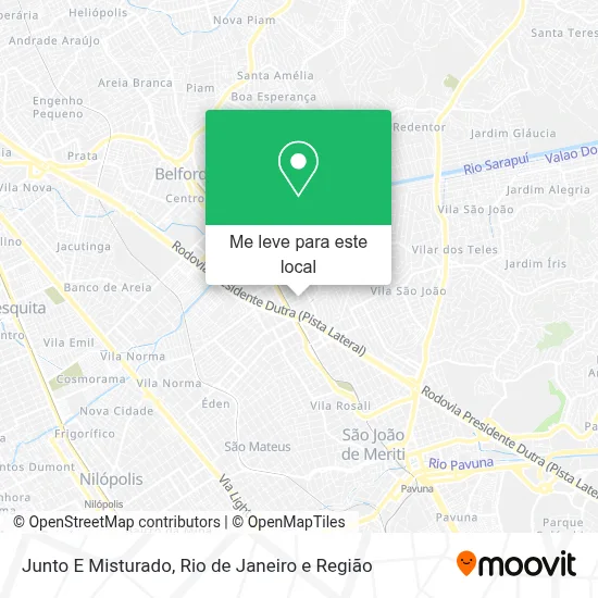 Junto E Misturado mapa