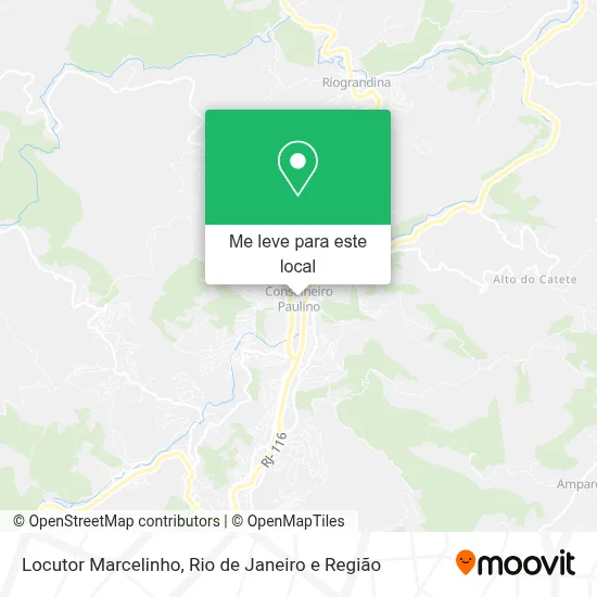 Locutor Marcelinho mapa