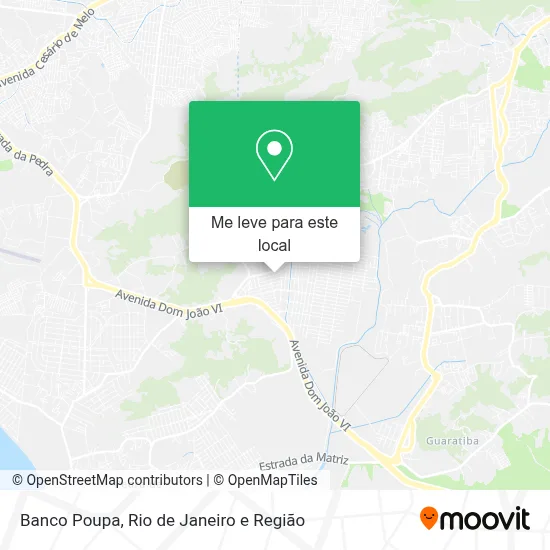 Banco Poupa mapa