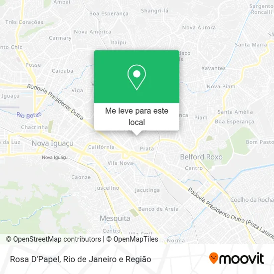 Rosa D'Papel mapa
