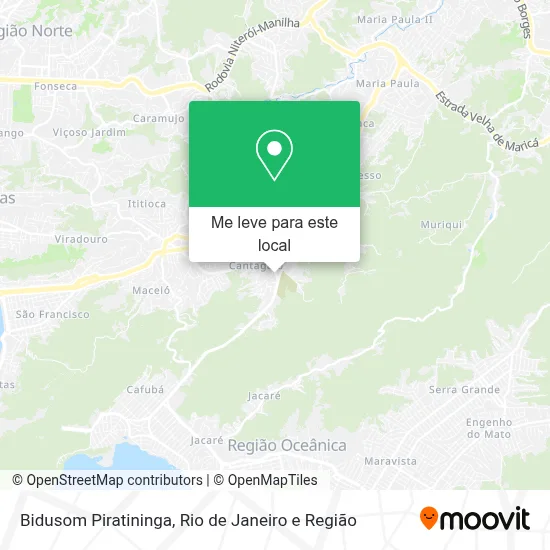 Bidusom Piratininga mapa