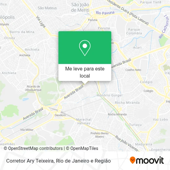 Corretor Ary Teixeira mapa