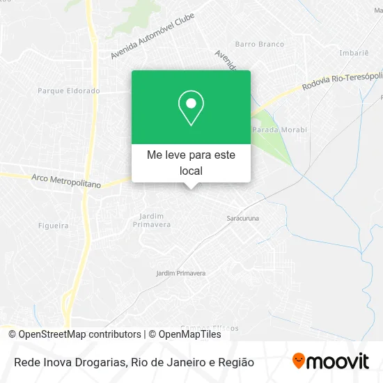 Rede Inova Drogarias mapa