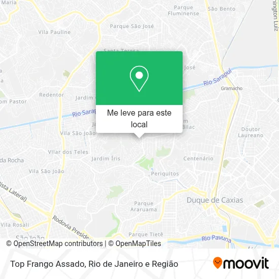 Top Frango Assado mapa