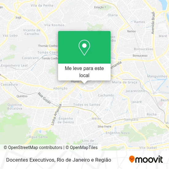 Docentes Executivos mapa