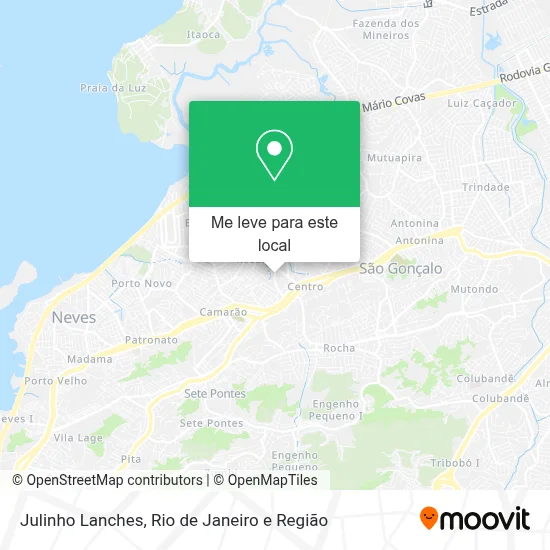 Julinho Lanches mapa
