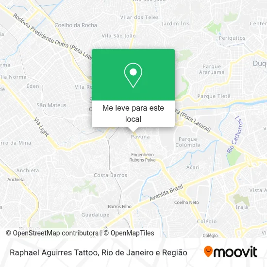 Raphael Aguirres Tattoo mapa