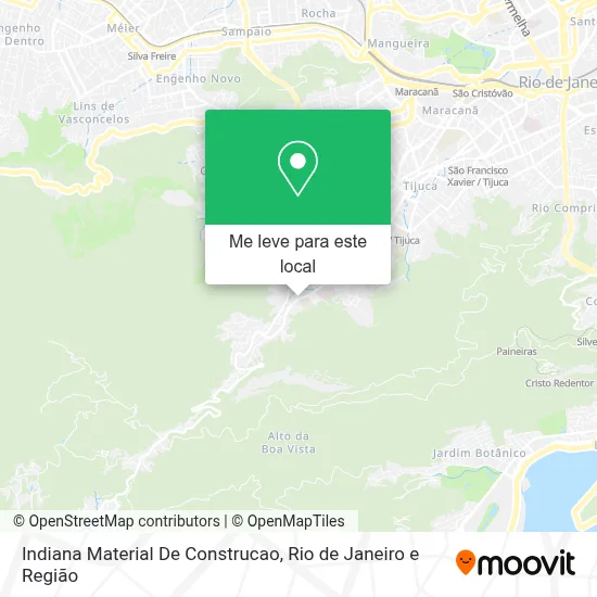 Indiana Material De Construcao mapa
